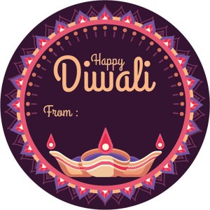 Happy Diwali Sticker Labels for Diwali Gifts Box, Gift Bags - Diwali-0035