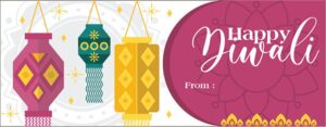 Happy Diwali Sticker Labels for Diwali Gifts Box, Gift Bags - Diwali-0048