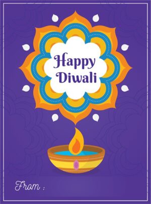 Happy Diwali Sticker Labels for Diwali Gifts Box, Gift Bags - Diwali-0053