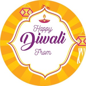 Happy Diwali Sticker Labels for Diwali Gifts Box, Gift Bags - Diwali-0058