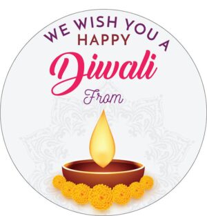 Happy Diwali Sticker Labels for Diwali Gifts Box, Gift Bags - Diwali-0060