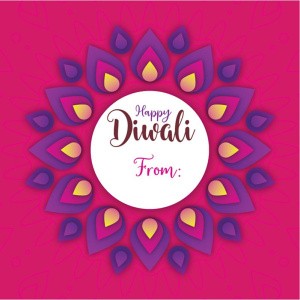 Happy Diwali Sticker Labels for Diwali Gifts Box, Gift Bags - Diwali-0063
