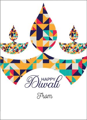 Happy Diwali Sticker Labels for Diwali Gifts Box, Gift Bags - Diwali-0066