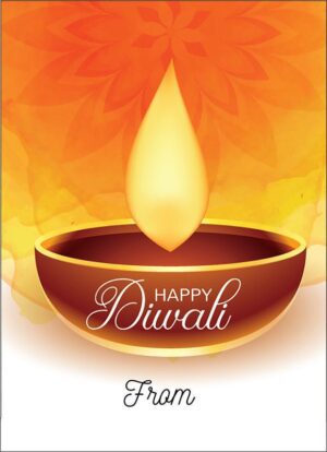 Happy Diwali Sticker Labels for Diwali Gifts Box, Gift Bags - Diwali-0067