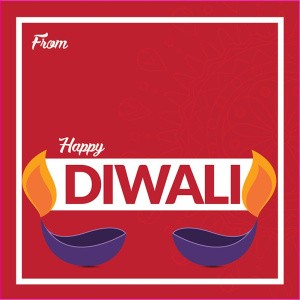 Happy Diwali Sticker Labels for Diwali Gifts Box, Gift Bags - Diwali-0074