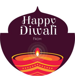 Happy Diwali Sticker Labels for Diwali Gifts Box, Gift Bags - Diwali-0077
