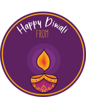Happy Diwali Sticker Labels for Diwali Gifts Box, Gift Bags - Diwali-0085
