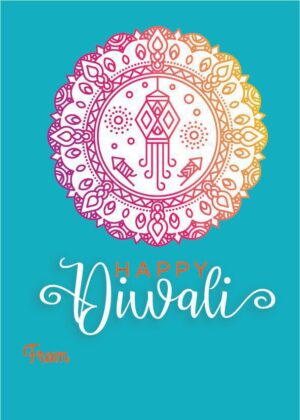 Happy Diwali Sticker Labels for Diwali Gifts Box, Gift Bags - Diwali-0091