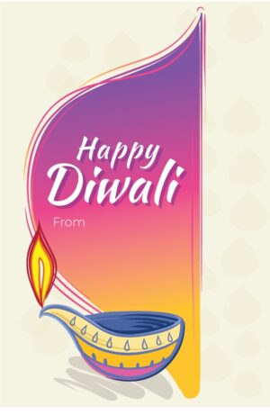 Happy Diwali Sticker Labels for Diwali Gifts Box, Gift Bags - Diwali-0094