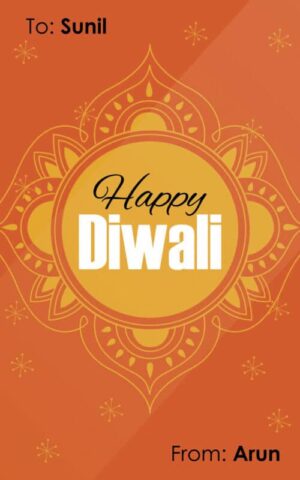 Diwali Design Gift Tag 100