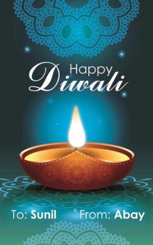 Diwali Design Gift Tag 014