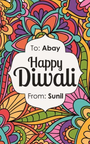 Diwali Design Gift Tag 019