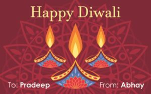 Diwali Design Gift Tag 003