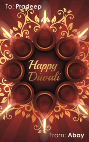 Diwali Design Gift Tag 034