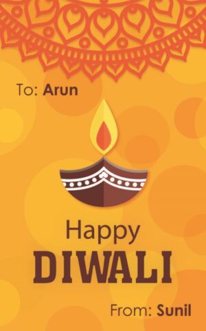 Diwali Design Gift Tag 037