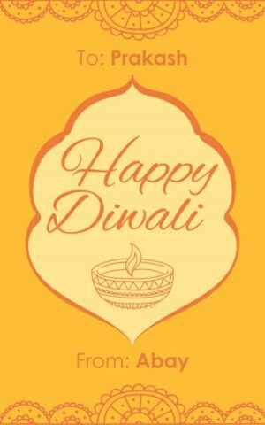 Diwali Design Gift Tag 045