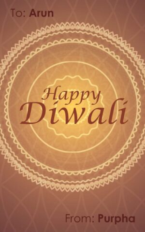 Diwali Design Gift Tag 046