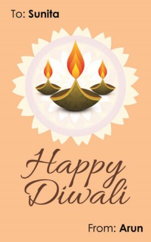 Diwali Design Gift Tag 048