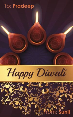 Diwali Design Gift Tag 073