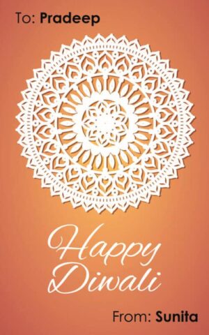 Diwali Design Gift Tag 077
