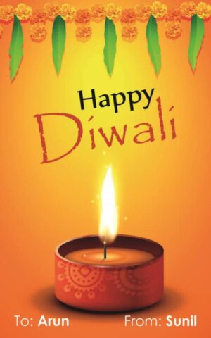 Diwali Design Gift Tag 079