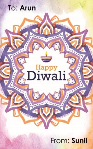 Diwali Design Gift Tag 082