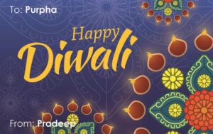 Diwali Design Gift Tag 088