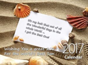 Son - Personalised Sentimental Wall Calendar