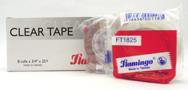 Flamingo Clear Tape 25y 
