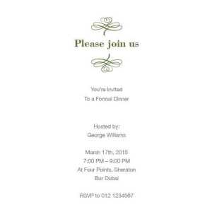 Formal Invitation Card FIC 3301