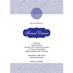 Formal Invitation Card FIC 3382