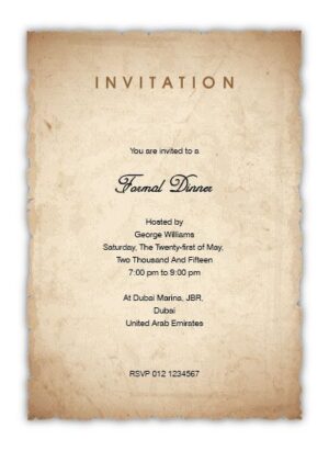 Formal Invitation Card FIC 3385
