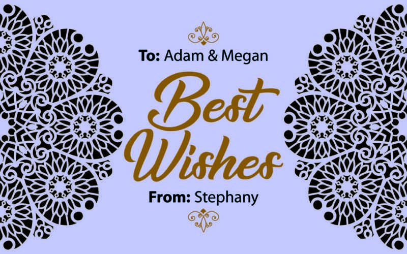 Laser Cut Gift Tags D 274