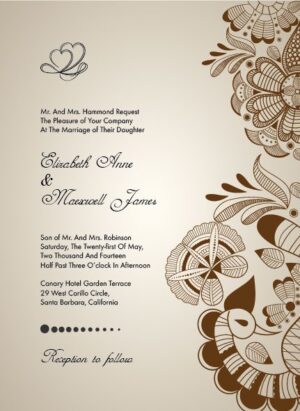 Wedding Invitation Card WIC 7842
