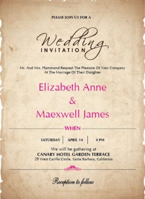 Wedding Invitation Card WIC 7844