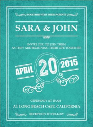 Wedding Invitation Card WIC 7846