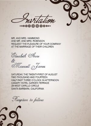 Wedding Invitation Card WIC 7847