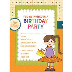 Kids Party Invitation 007