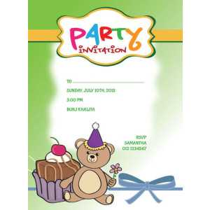 Kids Party Invitation 008