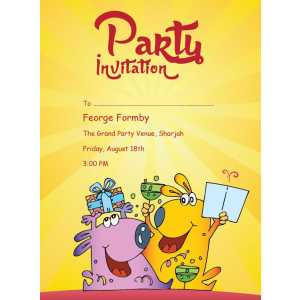Kids Party Invitation 009