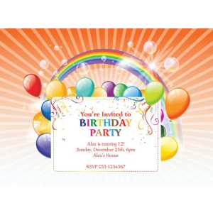 Kids Party Invitation 016