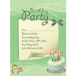 Kids Party Invitation 023