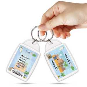 KPK 005 ADRIAN Personalised Name Souvenir Keyring With Qualities