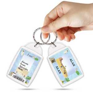 KPK 006 ALAN Personalised Name Souvenir Keyring With Qualities
