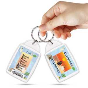 KPK 024 ANTHONEY Personalised Name Souvenir Keyring With Qualities