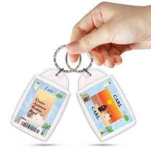 KPK 049 CARL Personalised Name Souvenir Keyring With Qualities