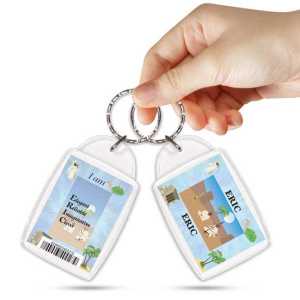 KPK 107 ERIC Personalised Name Souvenir Keyring With Qualities