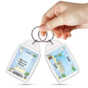 KPK 138 IAN Personalised Name Souvenir Keyring With Qualities