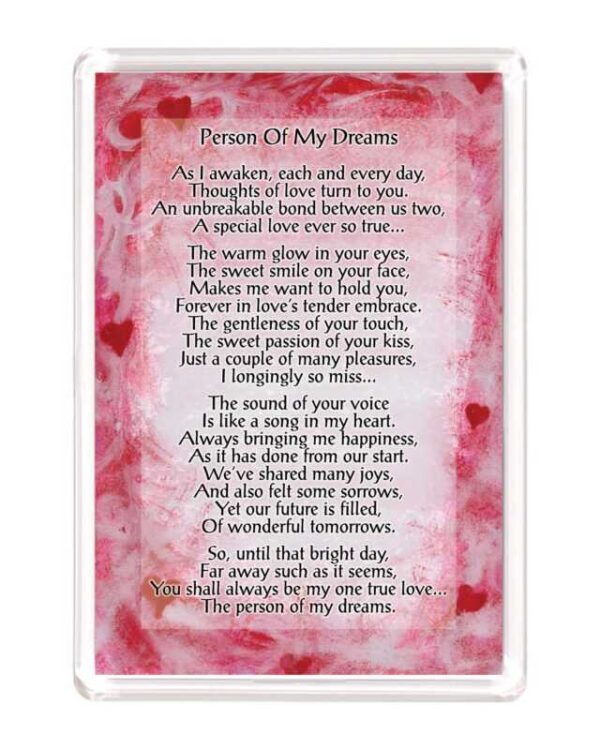 Love 4x6 Person of my dreams 1