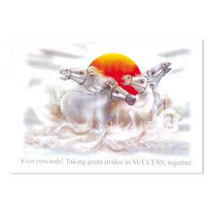 Greeting Card (Success/4 Horses)